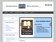 Tablet Screenshot of njlibrarytrustees.org